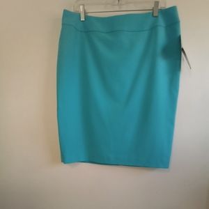 NWT NINE WEST Turquoise Skirt Size (12)